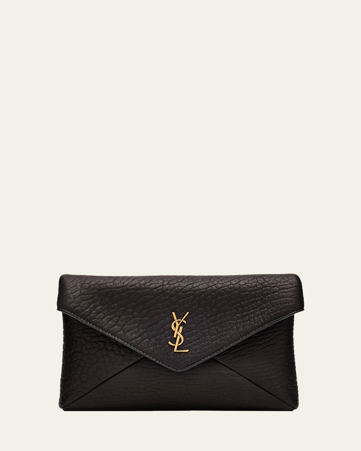 Saint Laurent YSL Envelope Bag on Chain in Lambskin Leather