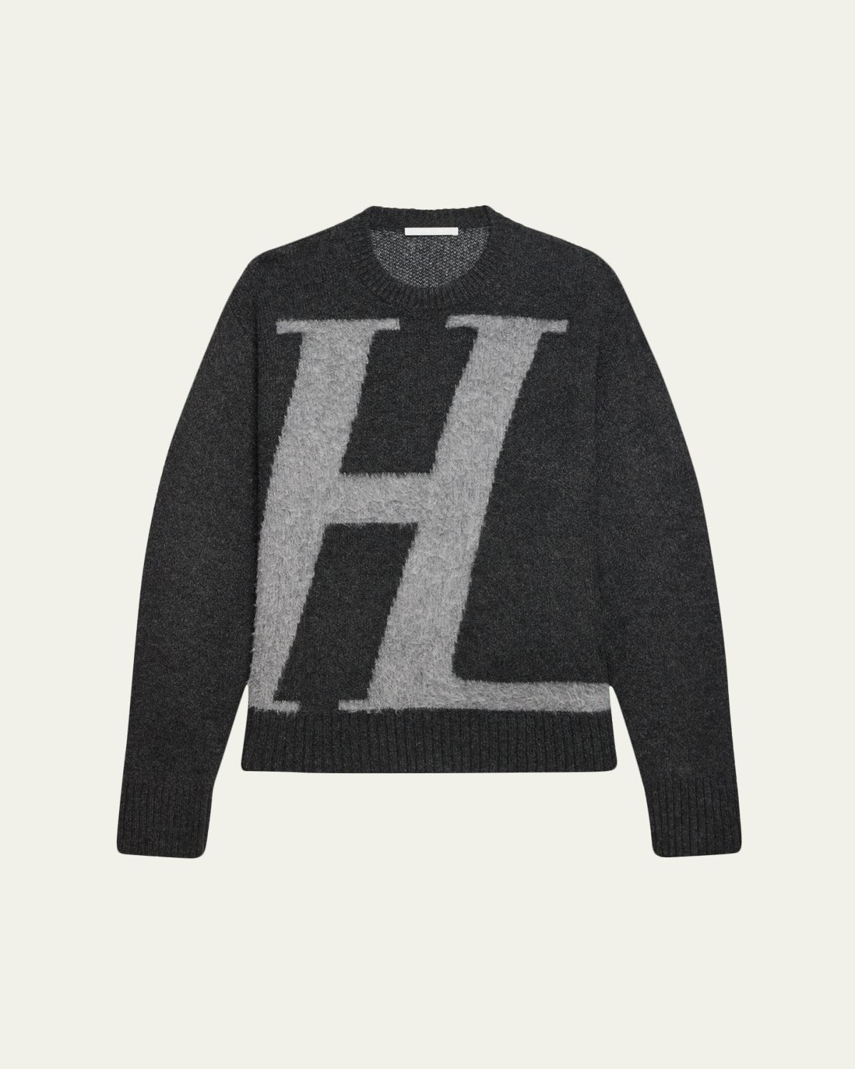 Helmut Lang Men 's HL Logo Crewneck Sweater