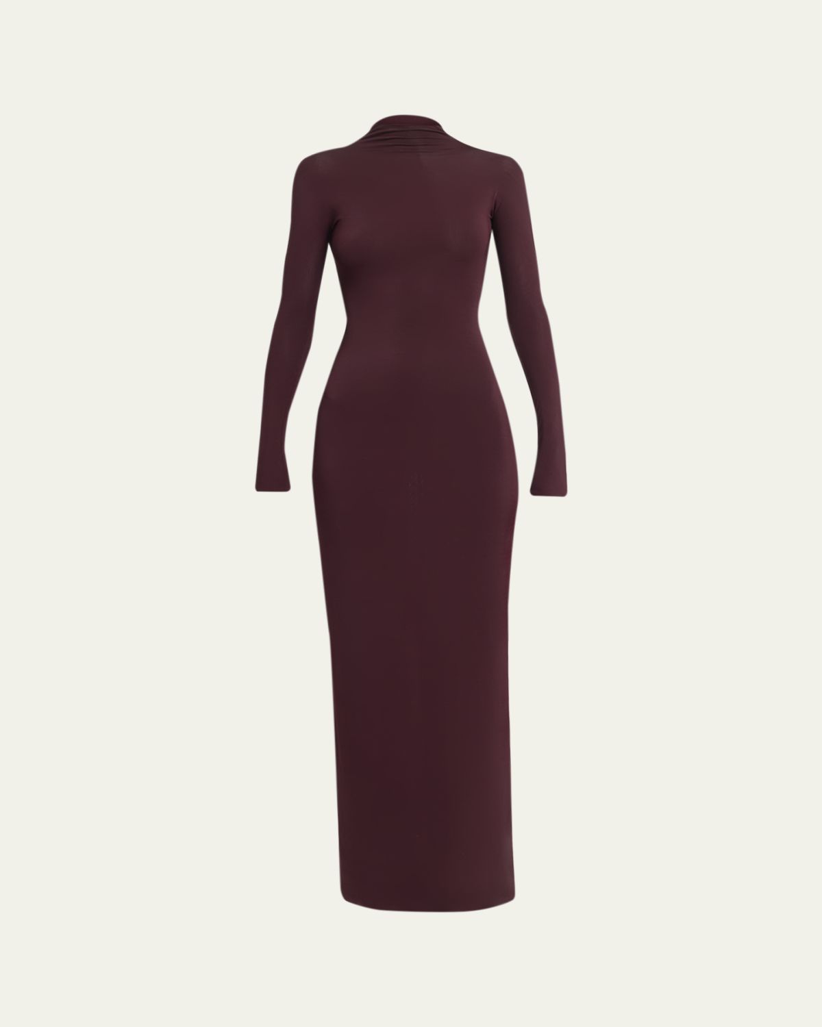 ALAIA Draped Long-Sleeve Dress