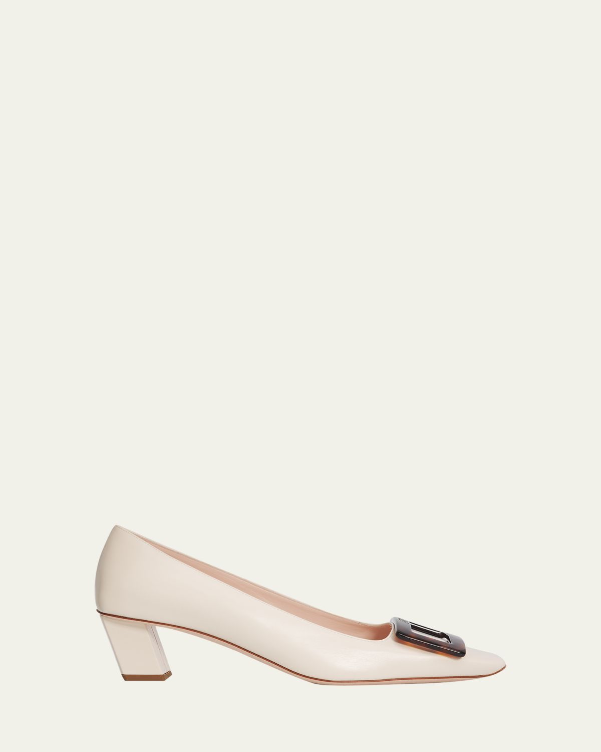 Roger Vivier 45mm Belle Vivier Turtle Leather Pumps