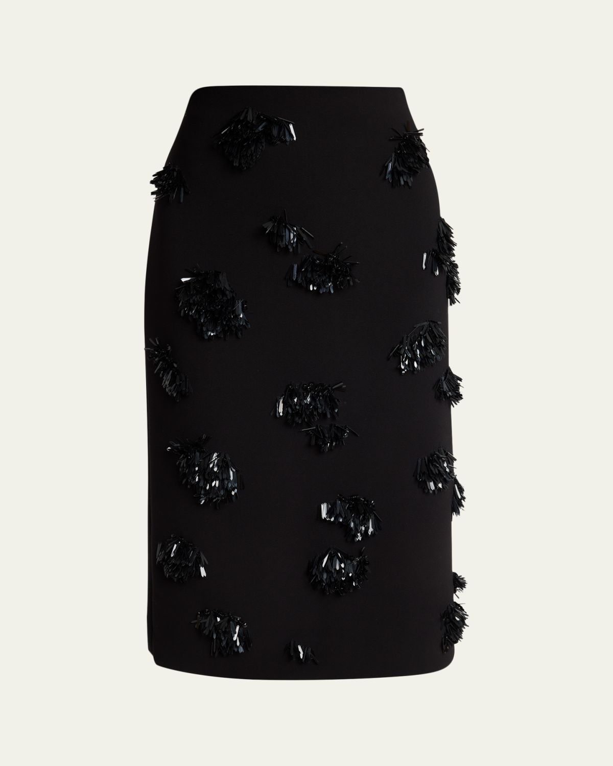 Proenza Schouler Moira Embroidered Compact Crepe Skirt