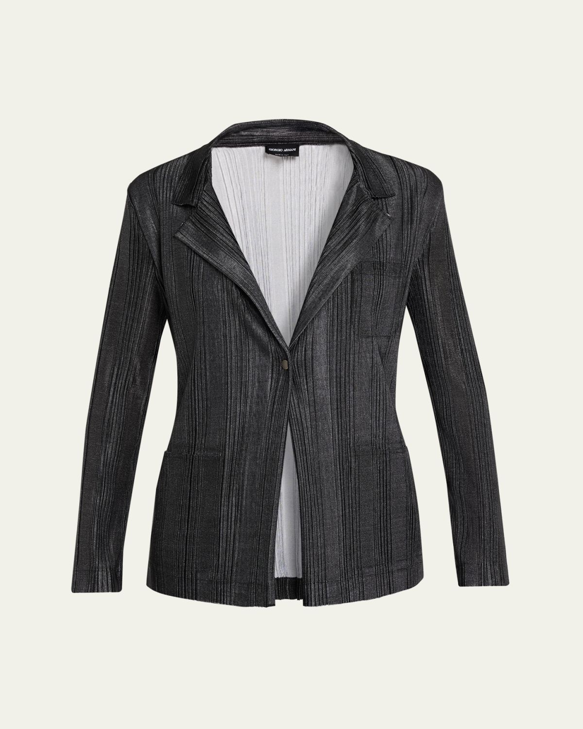 Giorgio Armani Plisse Jersey Jacket