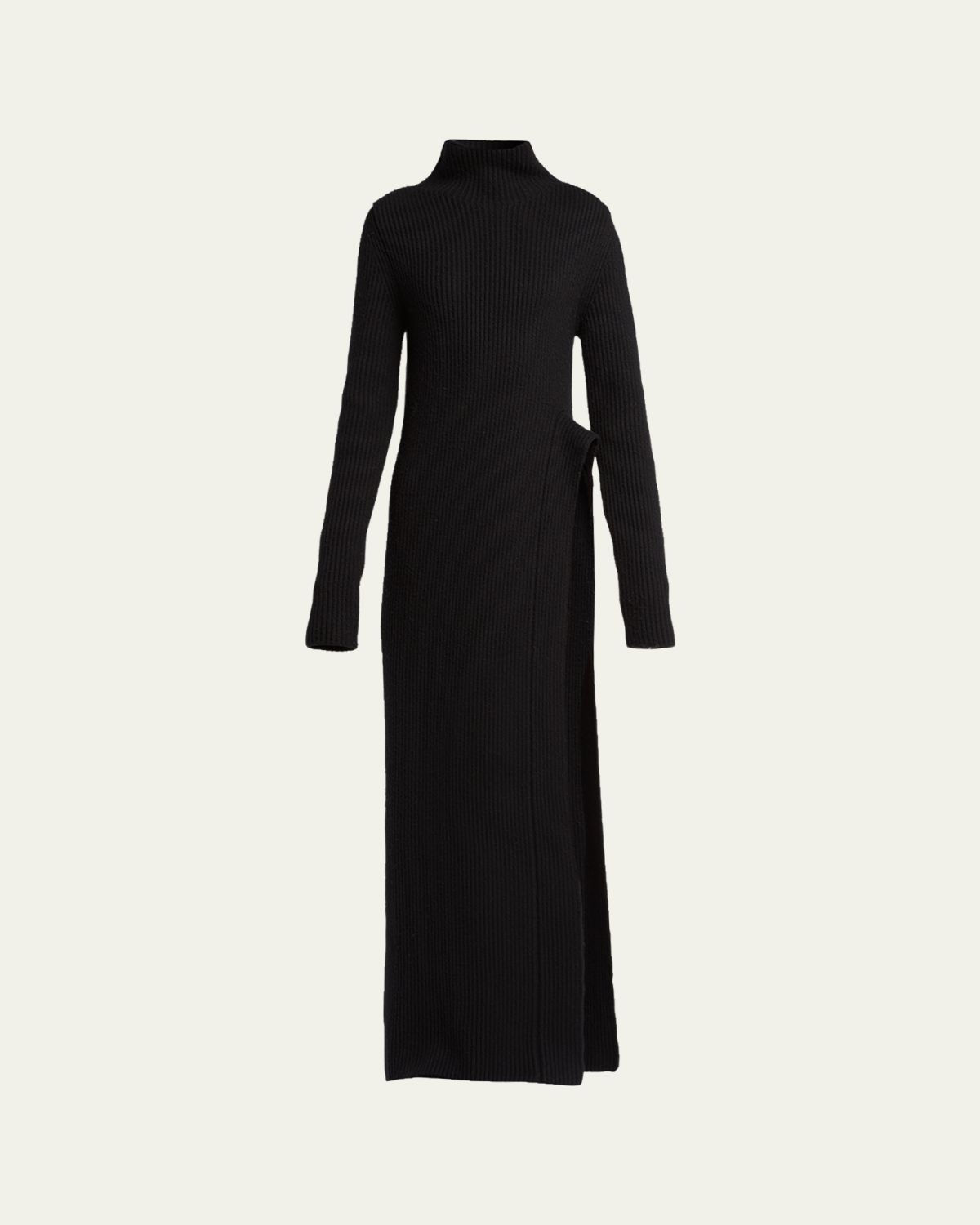 Moncler Genius x Jil Sander Asymmetric Wool Turtleneck Dress