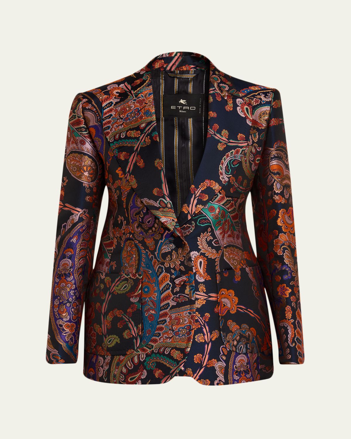 Etro Paisley Silk Brocade Jacket