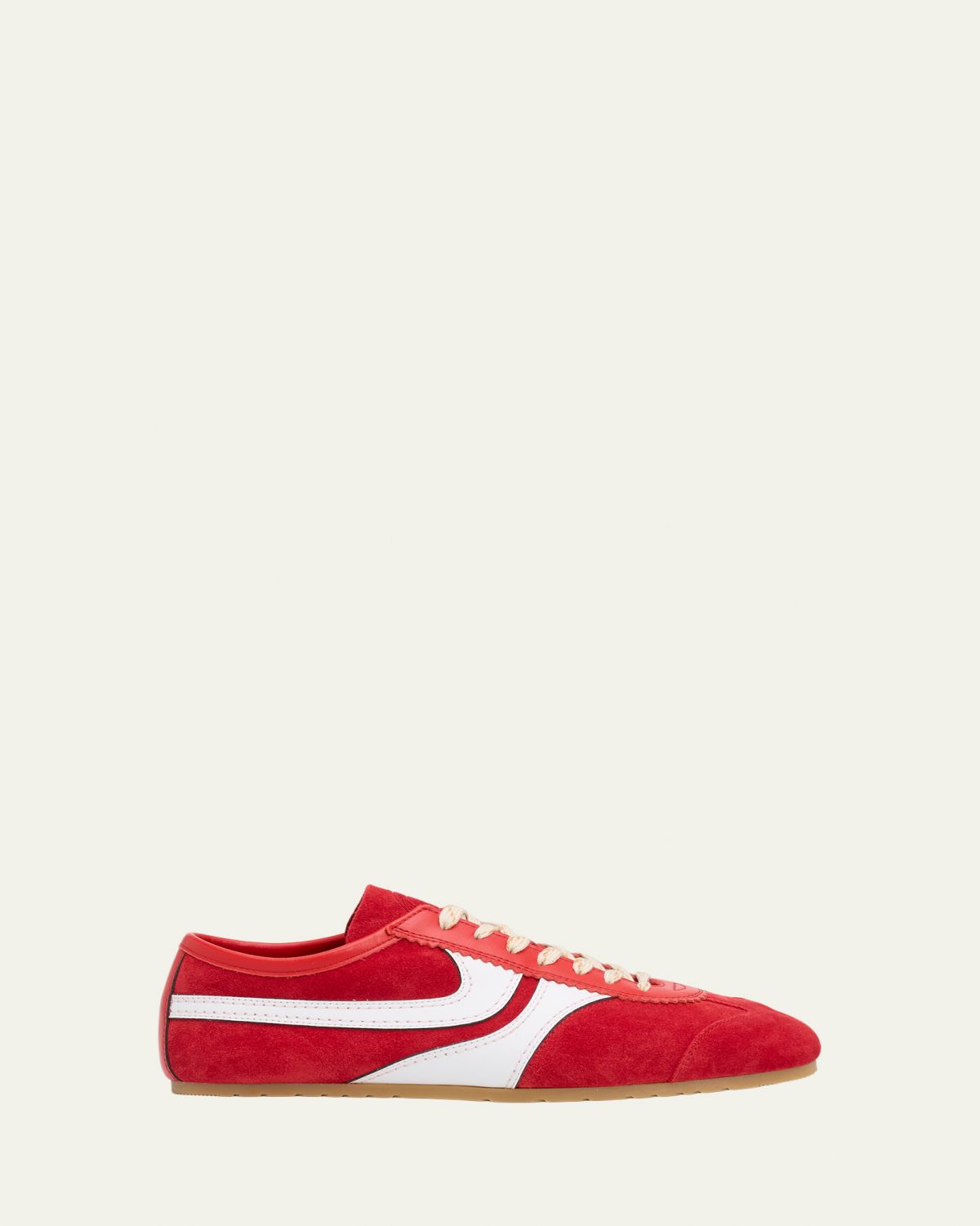 Dries Van Noten Men's Destin Mixed Leather Retro Sneakers | Thumbnail 4