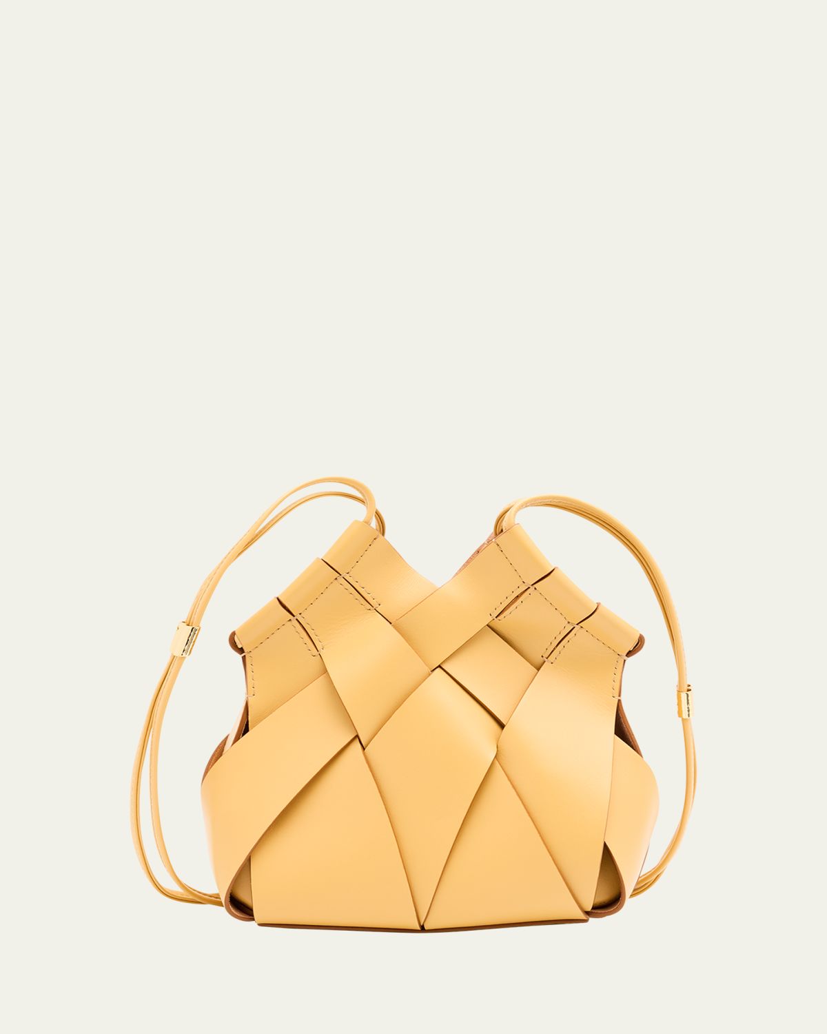 Ulla Johnson Charlotte Woven Leather Crossbody Bag