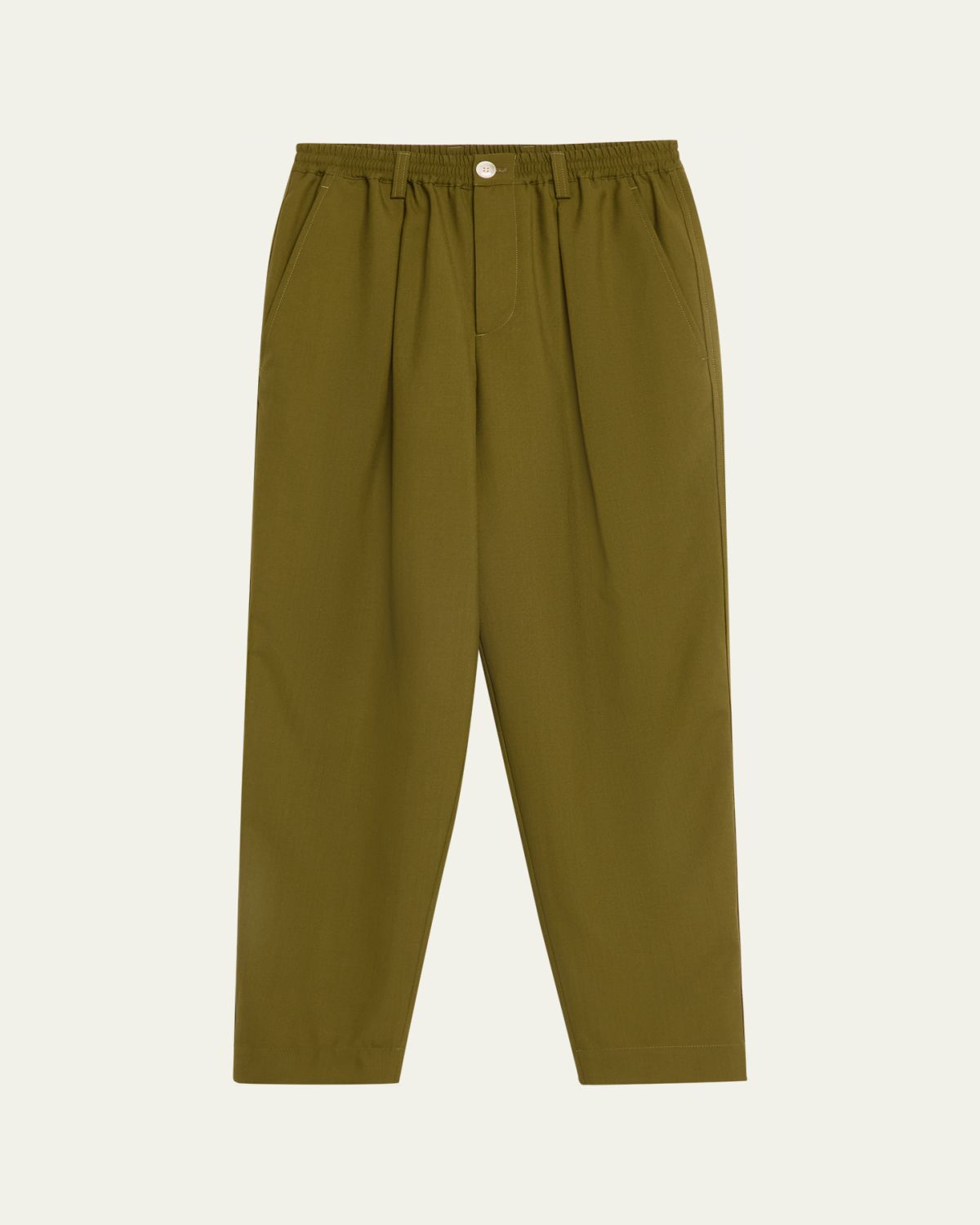 Marni Men 's Wool Coulisse-Waist Pleated Trousers