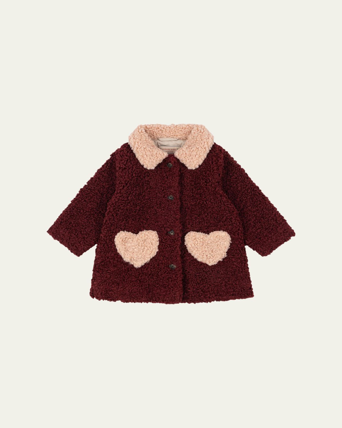 Konges Slojd Calin Heart-Pocket Single-Breasted Coat, Size 18M-10