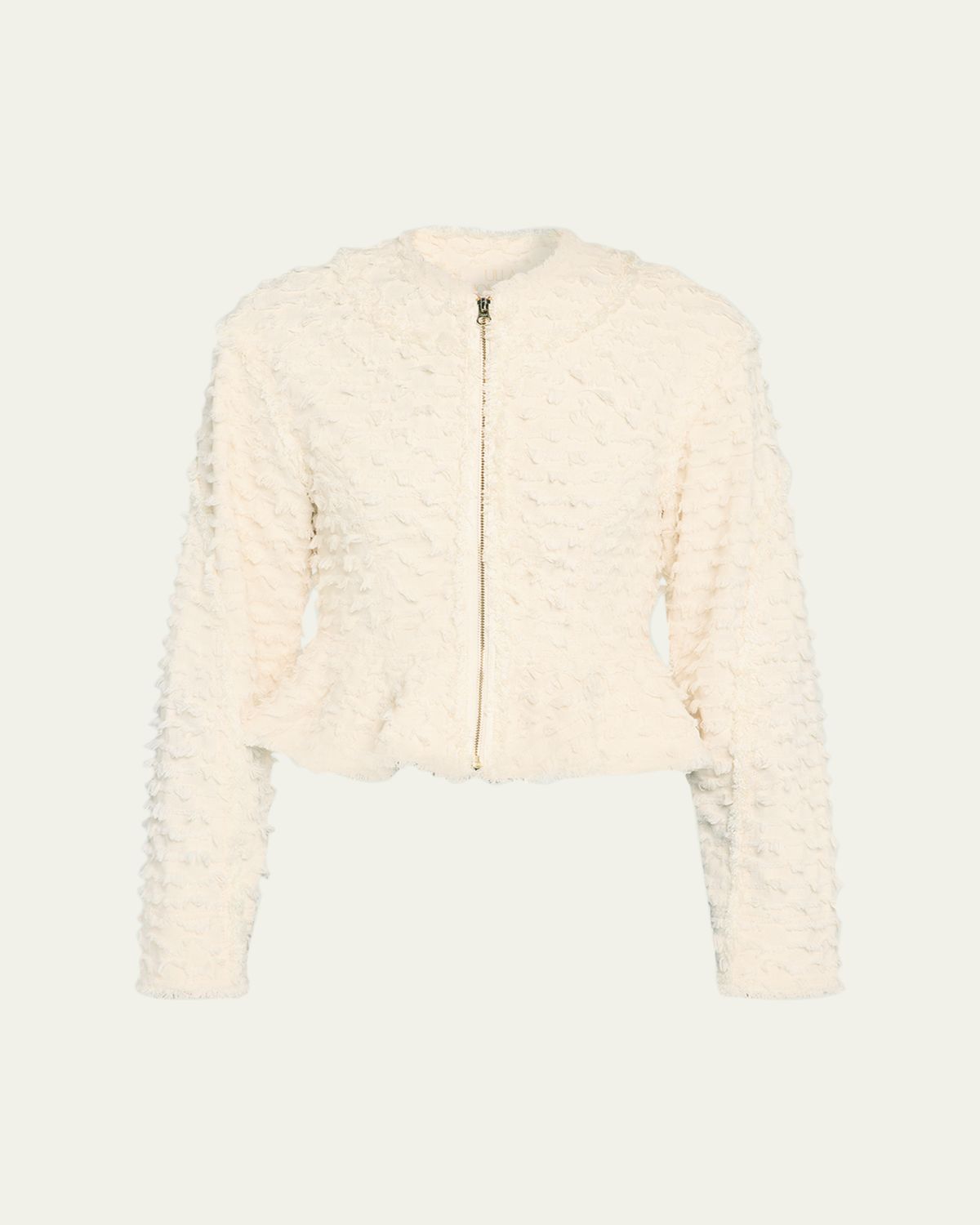 Ulla Johnson Rosalind Frayed Peplum Jacket