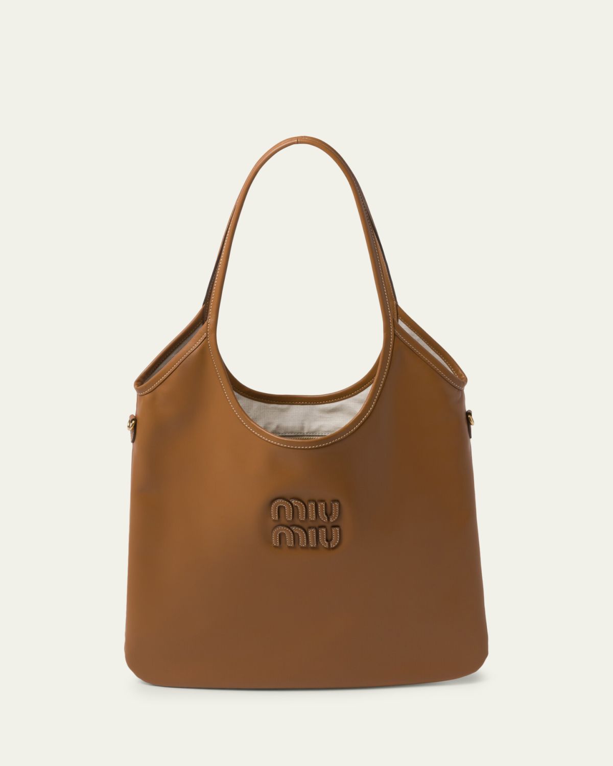 Miu Miu Ivy Leather Tote Bag