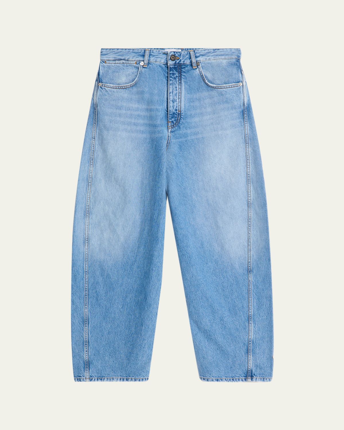 Givenchy Men 's Stone-Washed Barrel-Leg Jeans