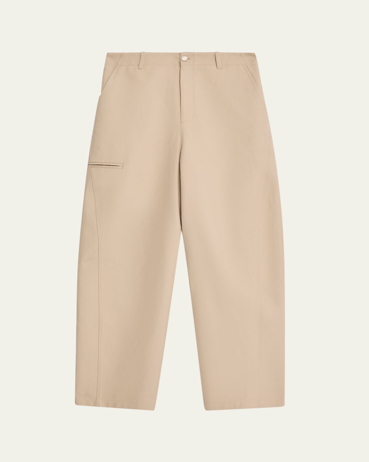 Givenchy Men 's Cotton Gabardine Wide-Leg Pants