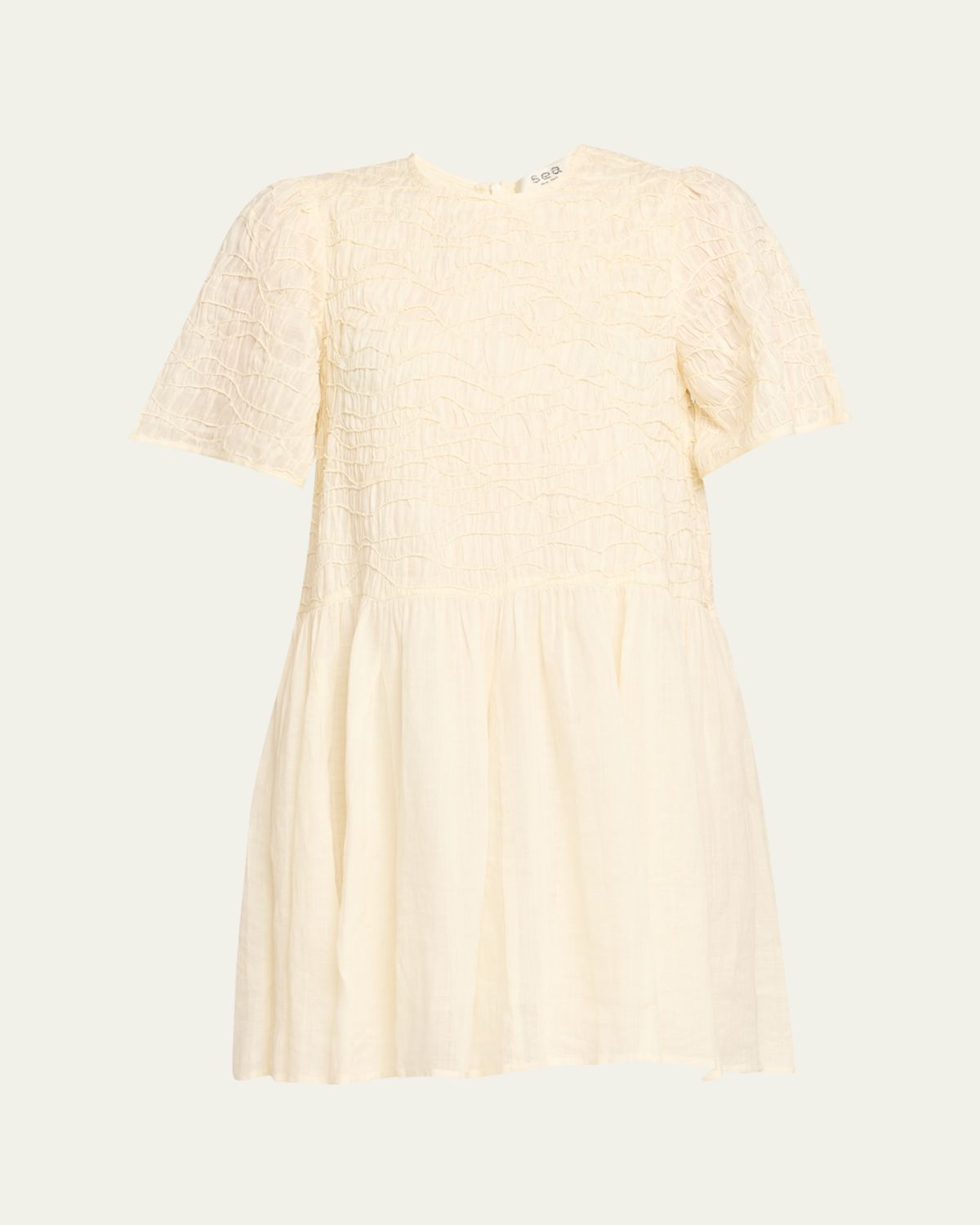 Sea Imogen Smocked Mini Dress