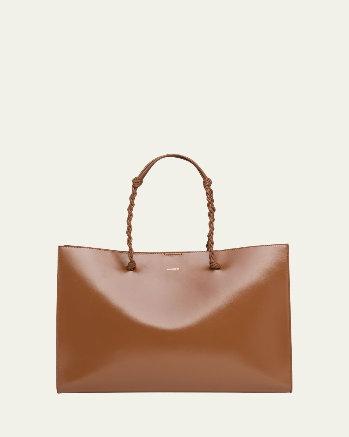Jil Sander Tangle Knot-Embellished Shopping Tote Bag