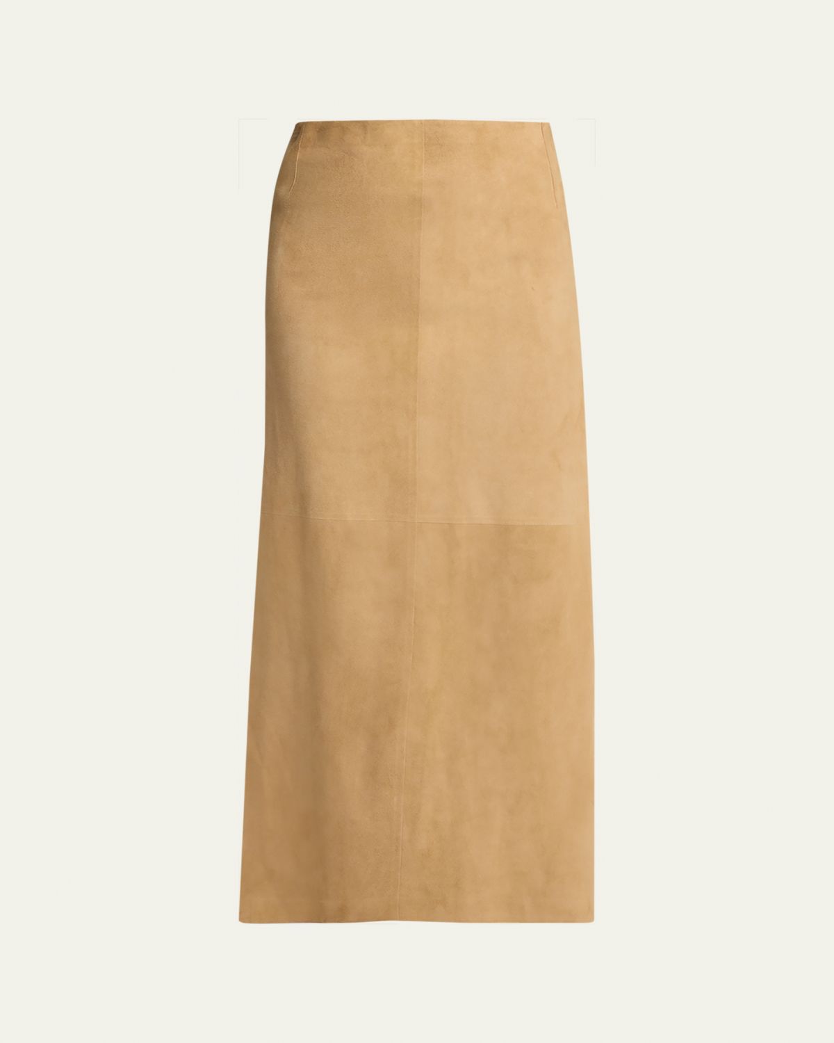 THE ROW Danas Suede Maxi Apron Skirt
