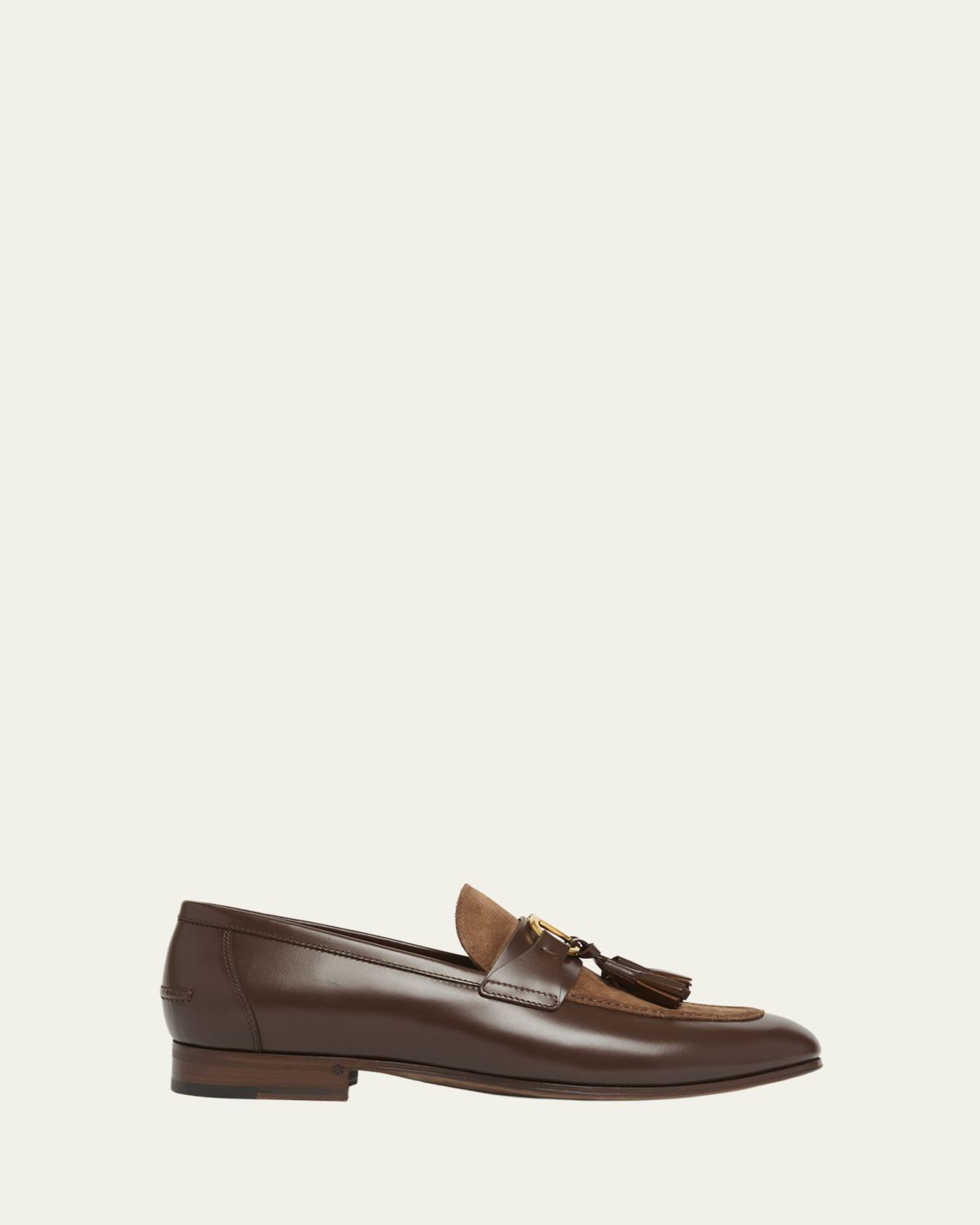 Valentino Garavani Men's Vaniteux VLogo Leather & Suede Tassel Loafers | Thumbnail 6 Valentino Garavani Men's Vaniteux VLogo Leather & Suede Tassel Loafers | Thumbnail 6