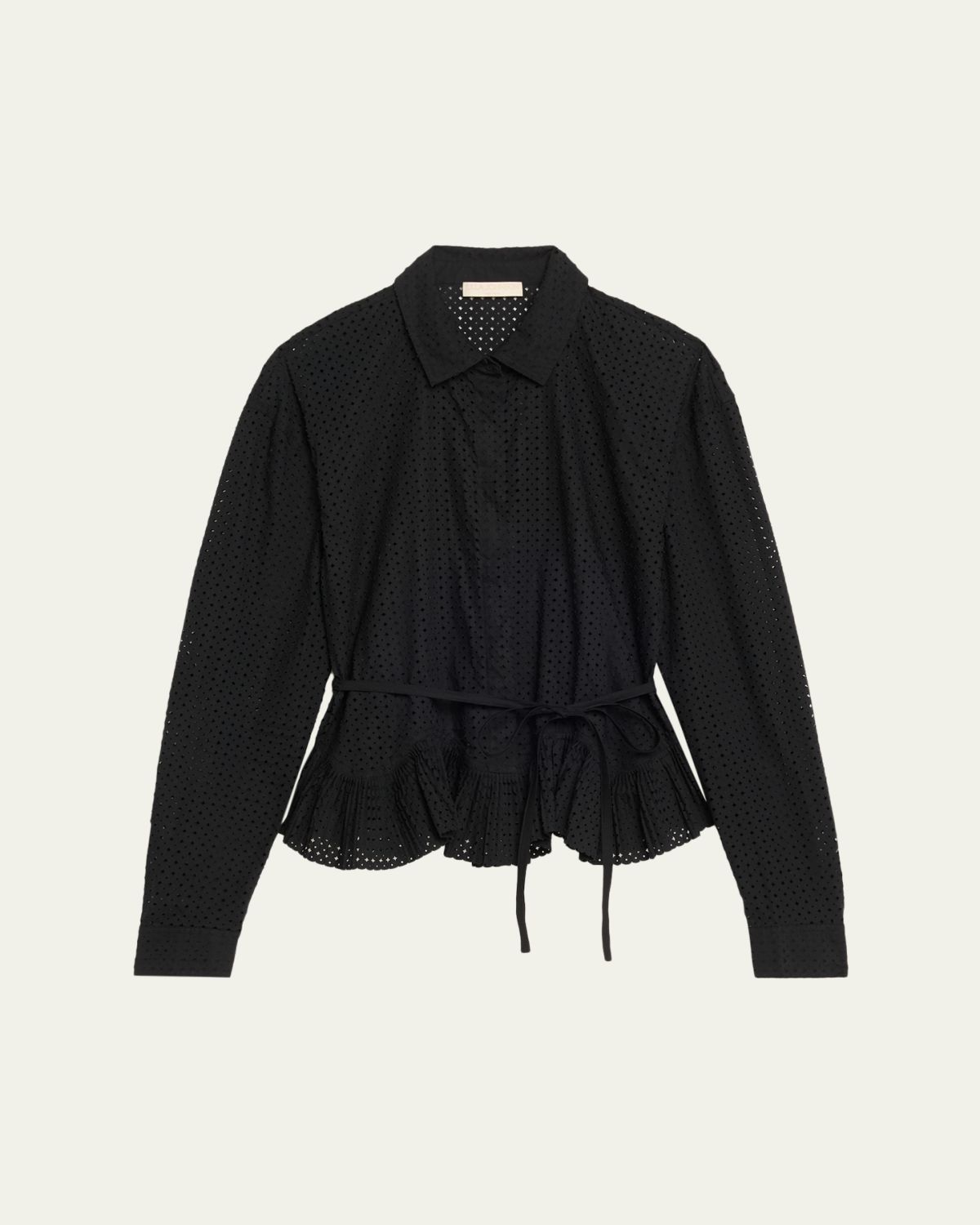 Ulla Johnson Kelila Long-Sleeve Button-Front Cotton Top