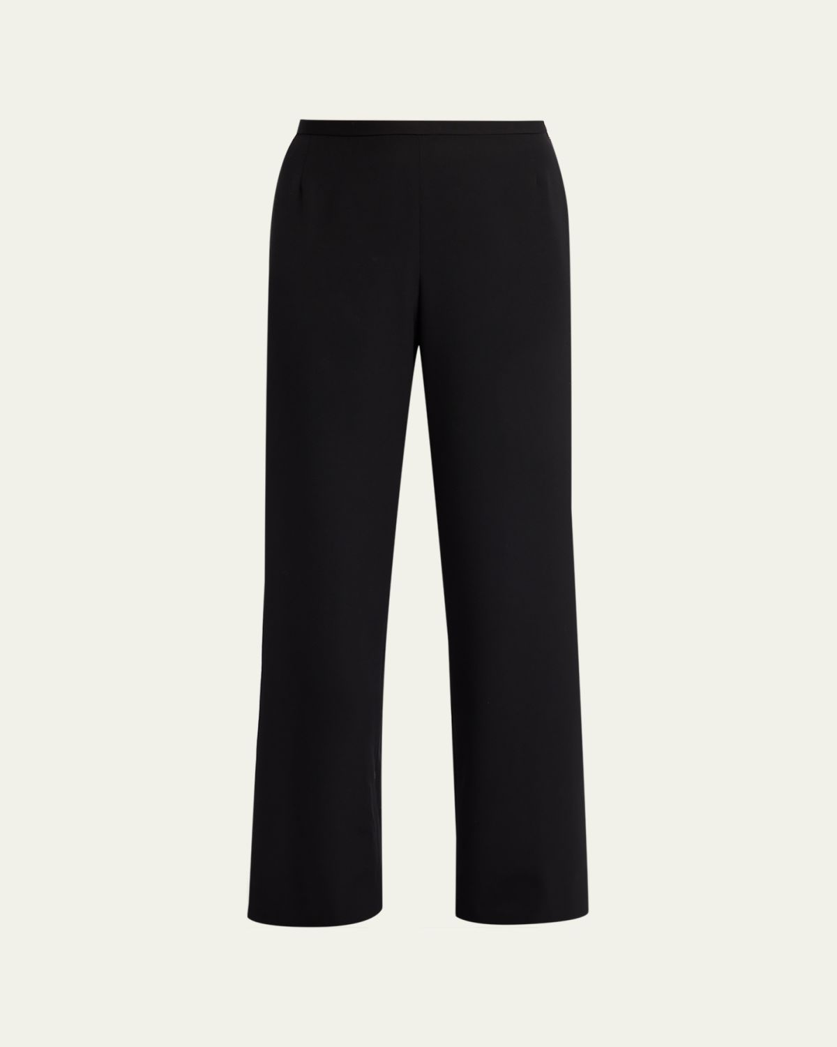 THE ROW Roger Wool-Silk Twill Straight-Leg Pants