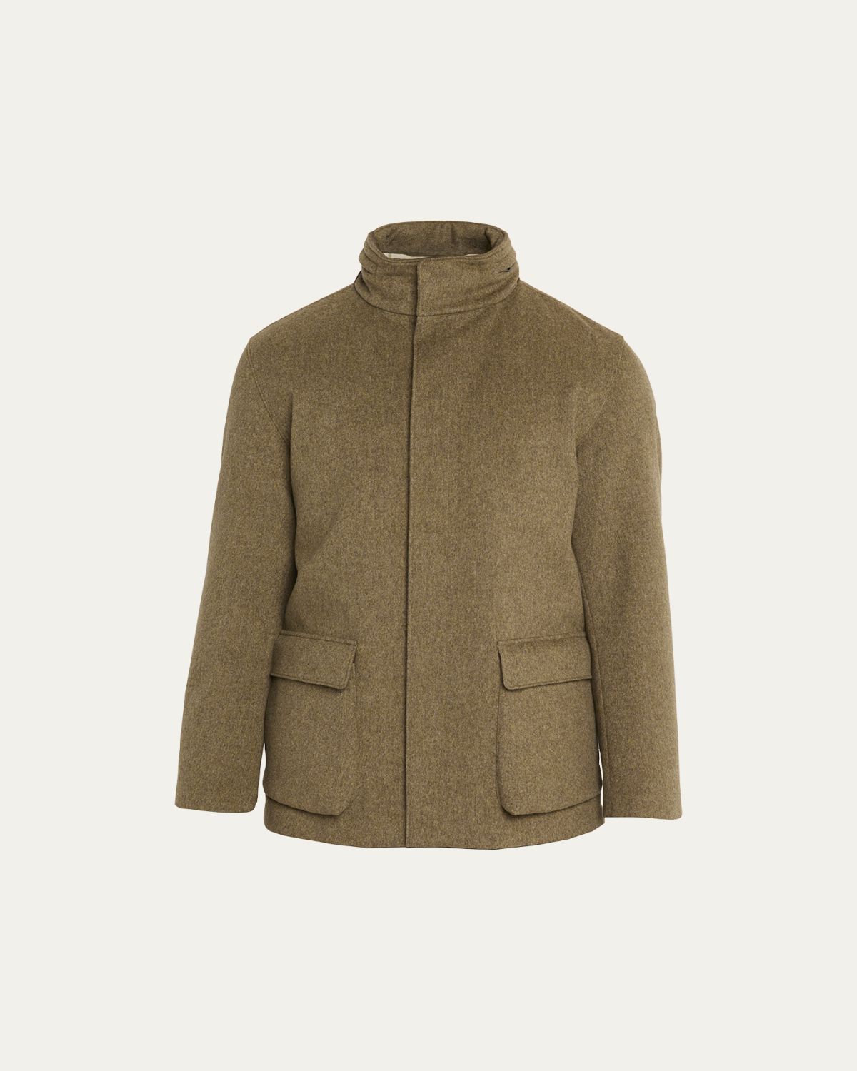 Loro Piana Men's Winter Voyager Baby Cashmere Caban Jacket