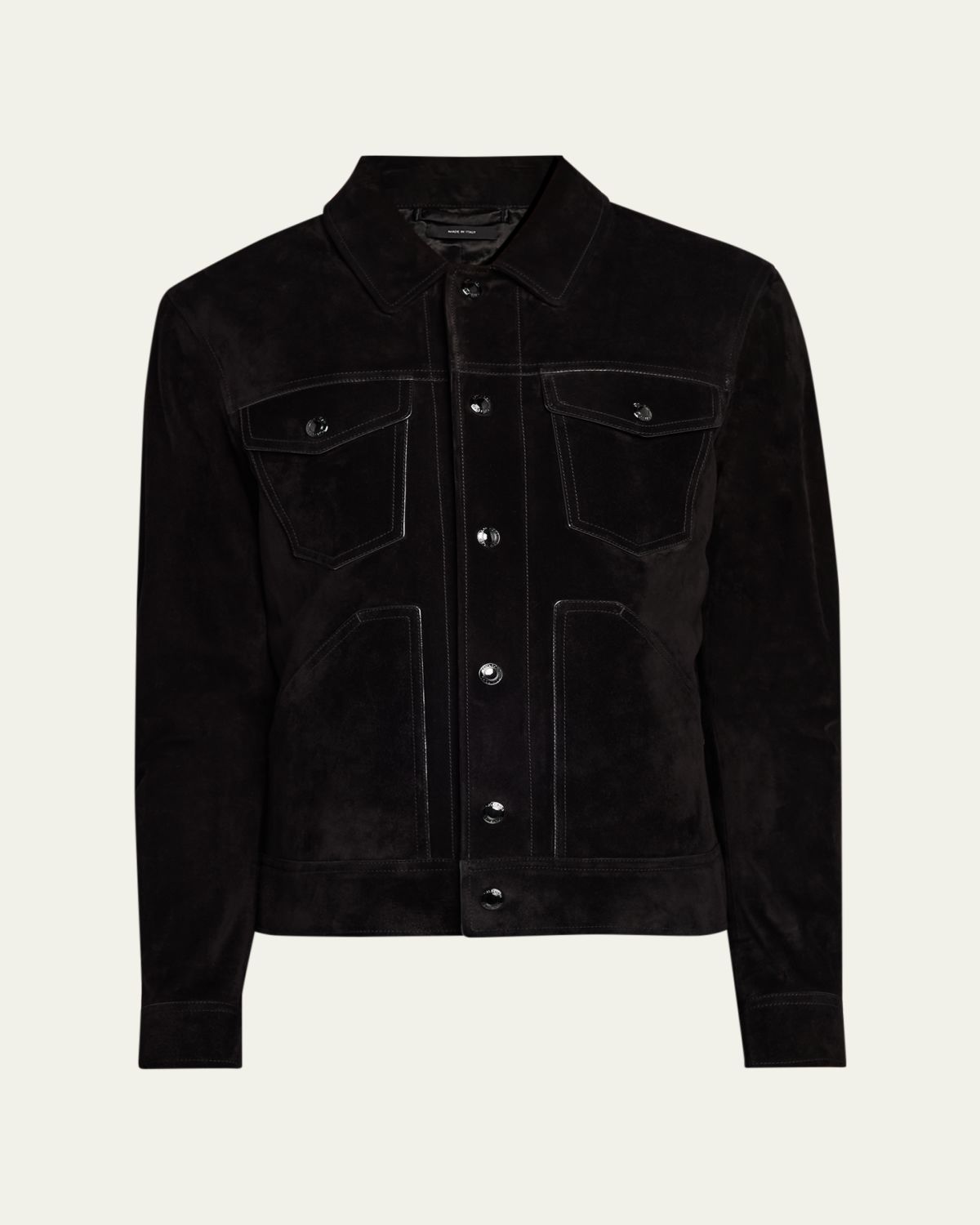 TOM FORD Men's Cashmere Suede Jacket | Thumbnail 6