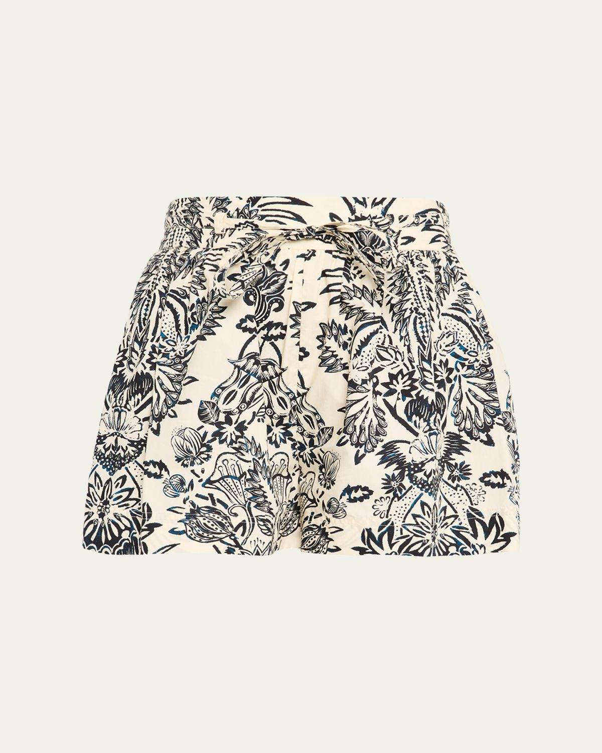 Ulla Johnson Rowan Belted Cotton Shorts