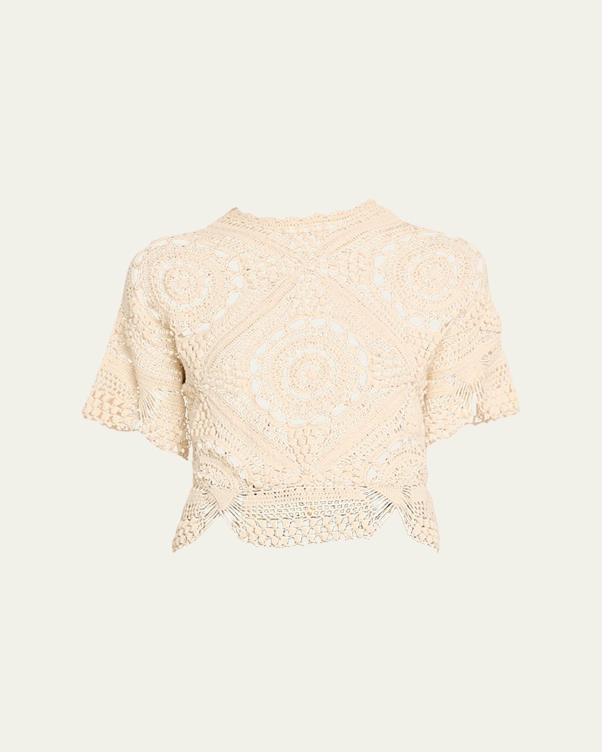 Ulla Johnson Maddalena Handmade Crochet Top