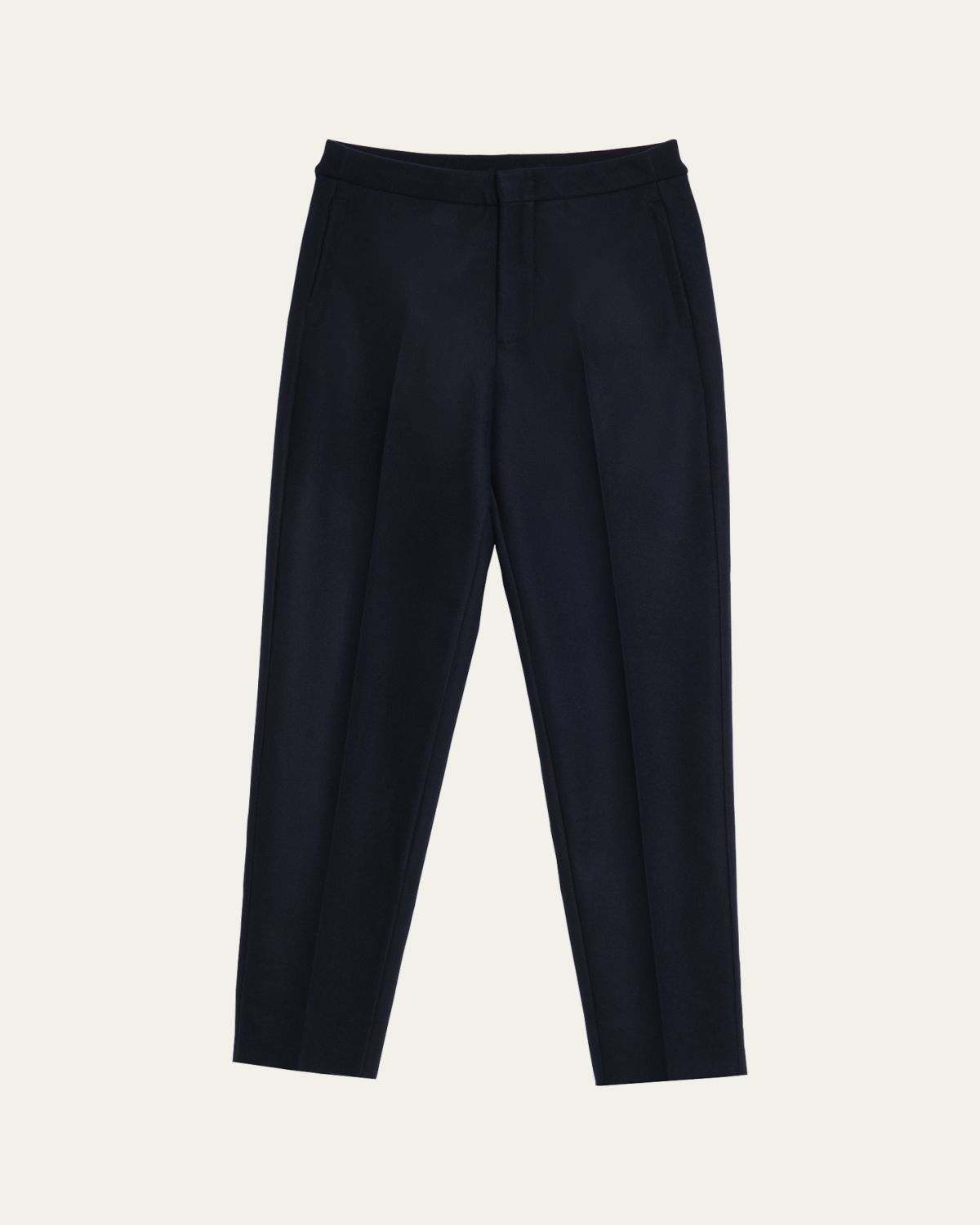 Loro Piana Men's Breia Wool and Cashmere Zip-Pocket Trousers