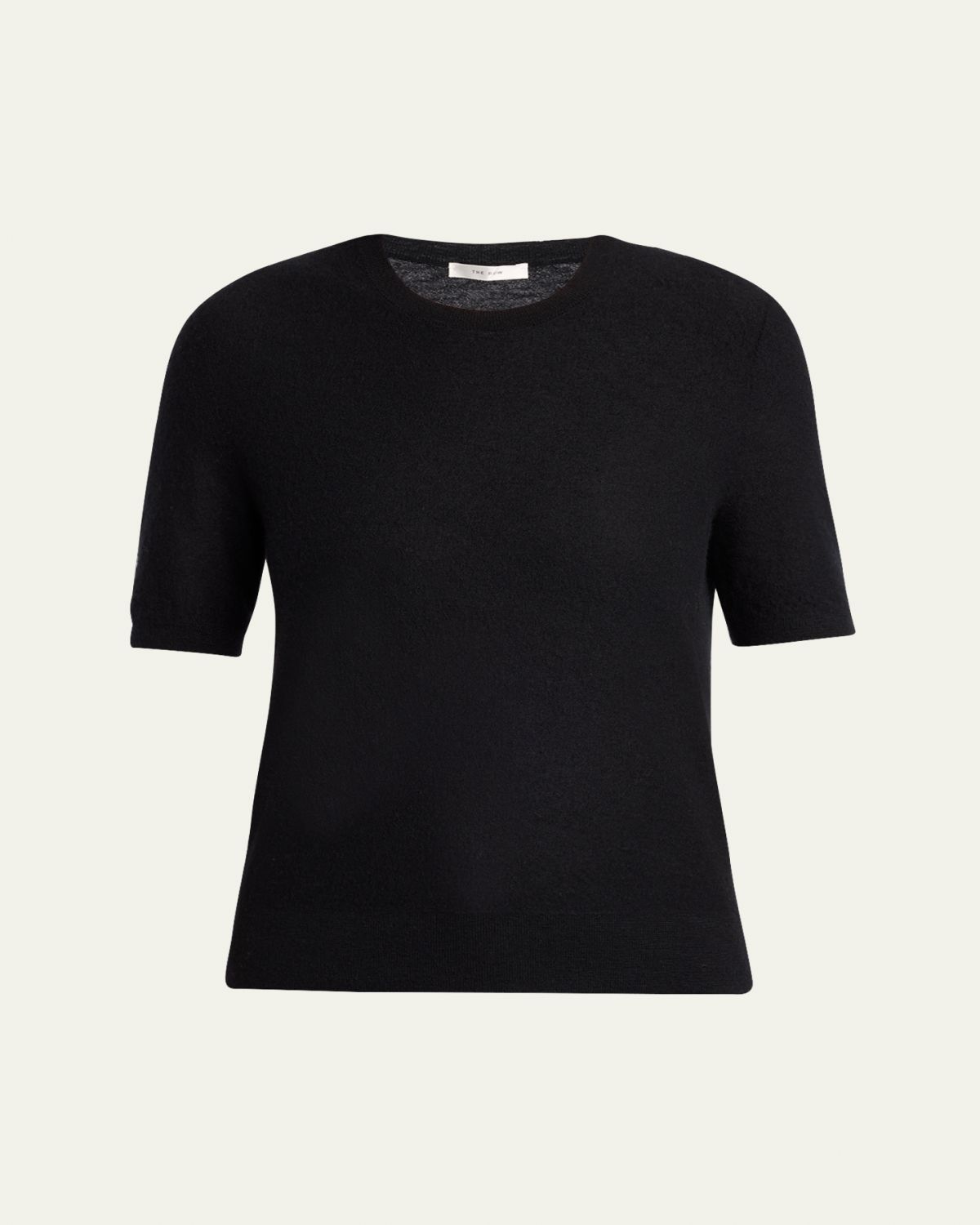 THE ROW Marika Cashmere Short-Sleeve Crewneck Sweater