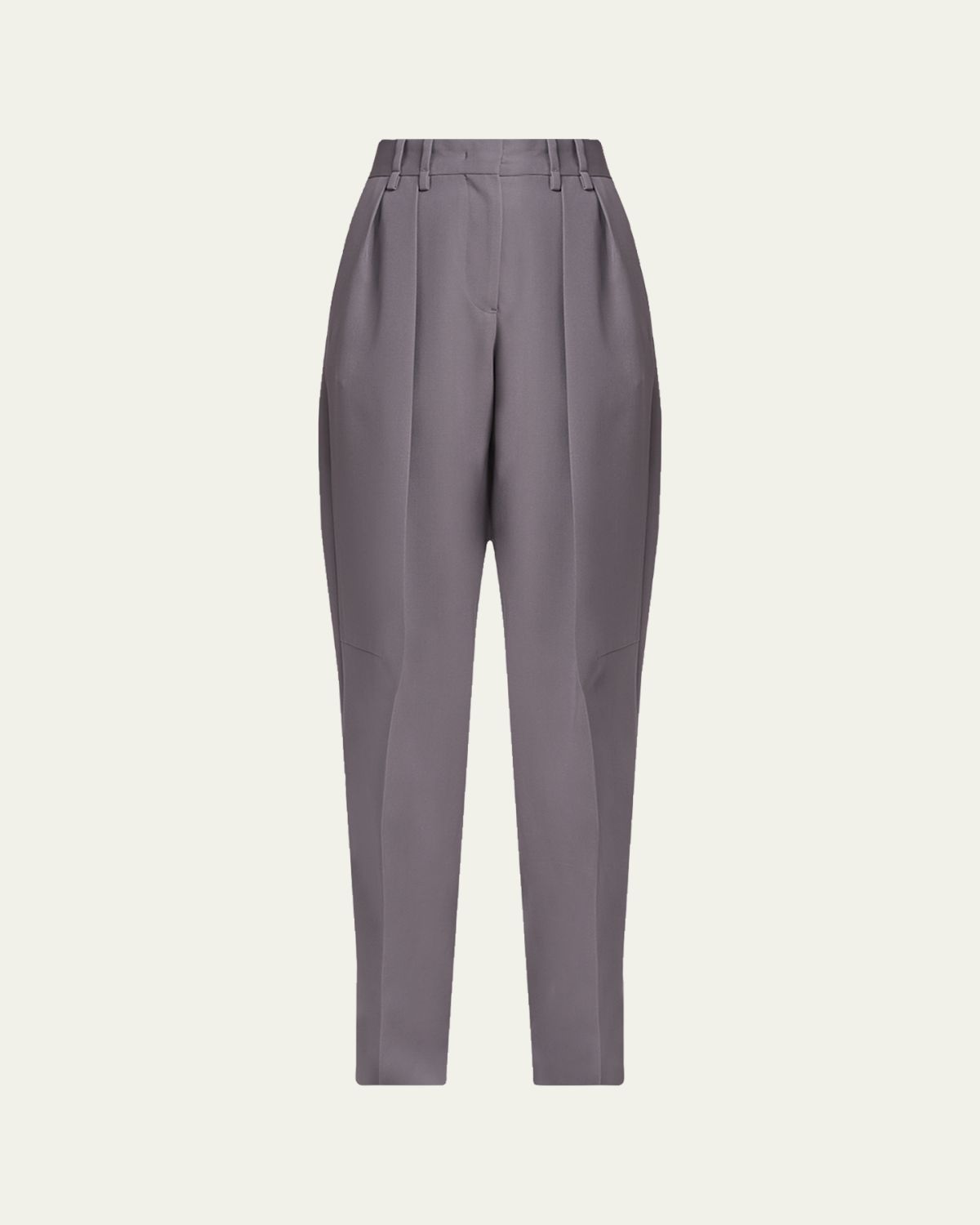 Jil Sander Pleated Wool Straight-Leg Pants