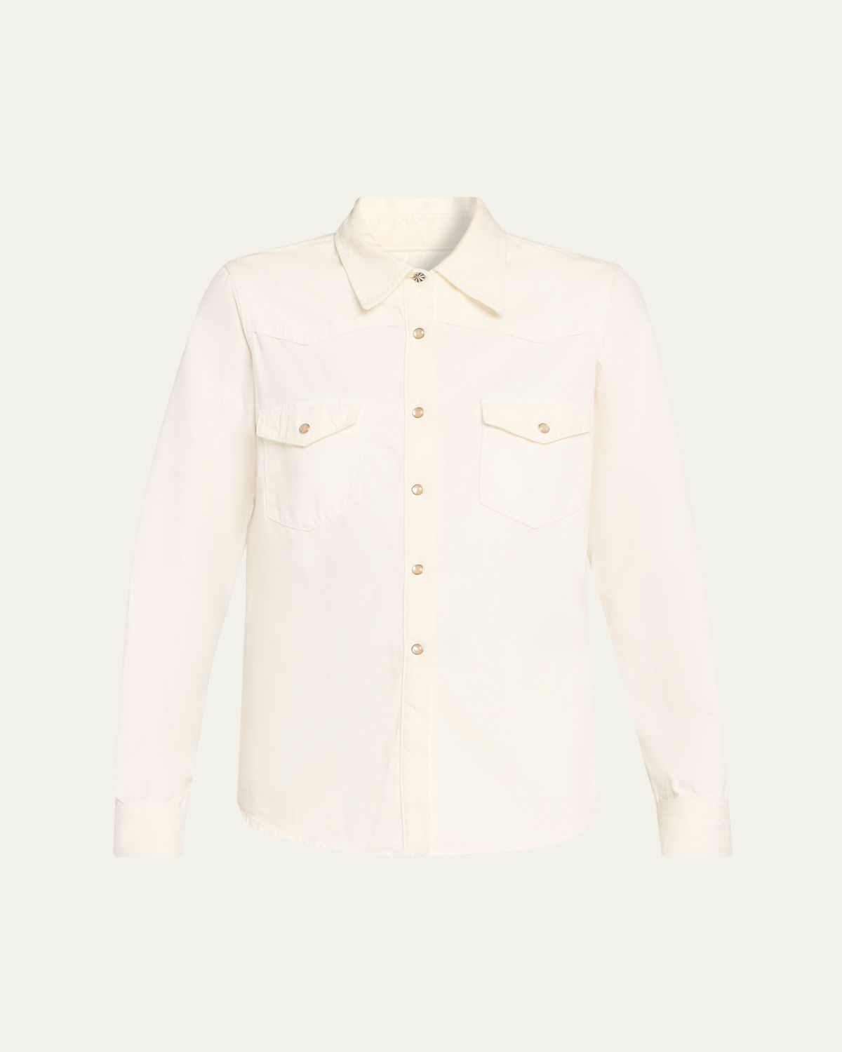 Nili Lotan Travis Pearly-Snap Western Shirt