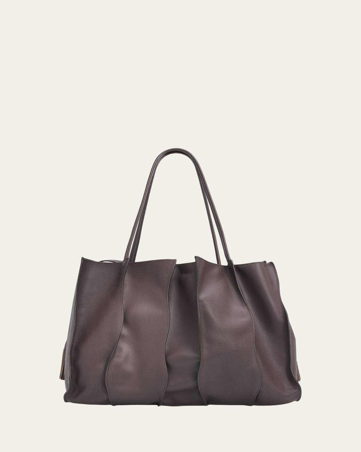 Ulla Johnson Adria Large Wavy Leather Tote Bag