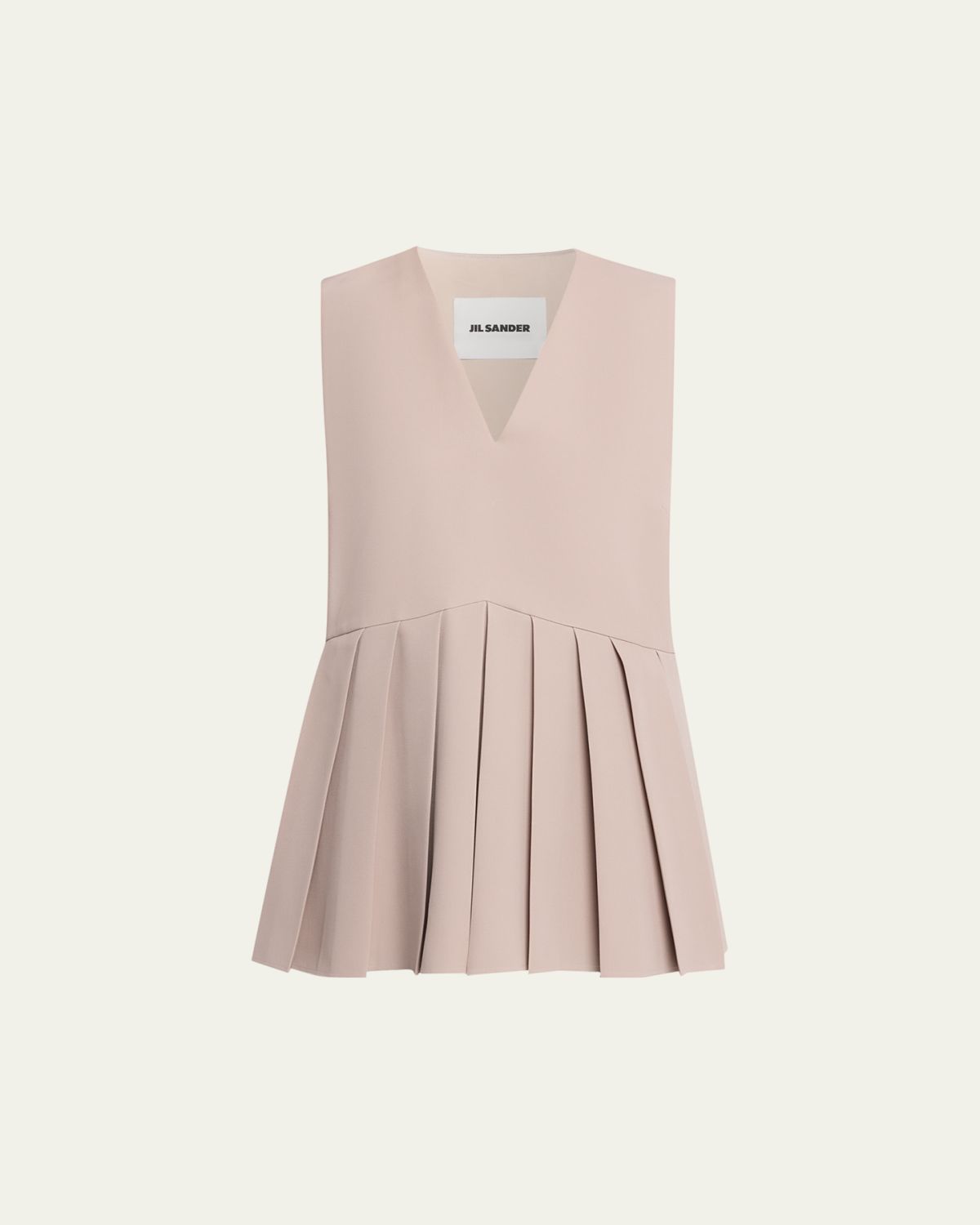 Jil Sander Sleeveless Pleated Peplum Top | Thumbnail 10