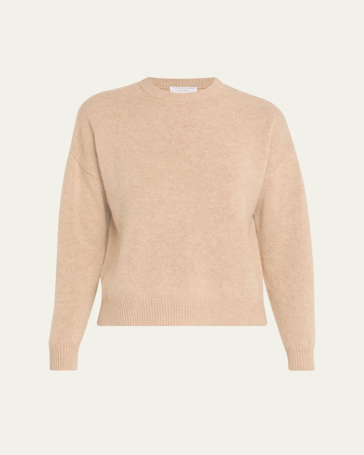 Majestic Filatures Crewneck Wool-Cashmere Sweater