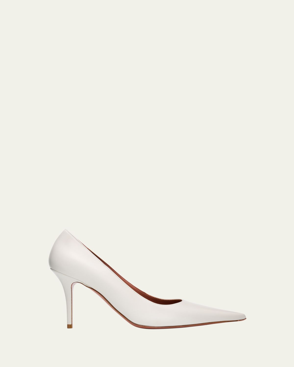 Amina Muaddi 90mm Barbara Leather Pointed-Toe Pumps