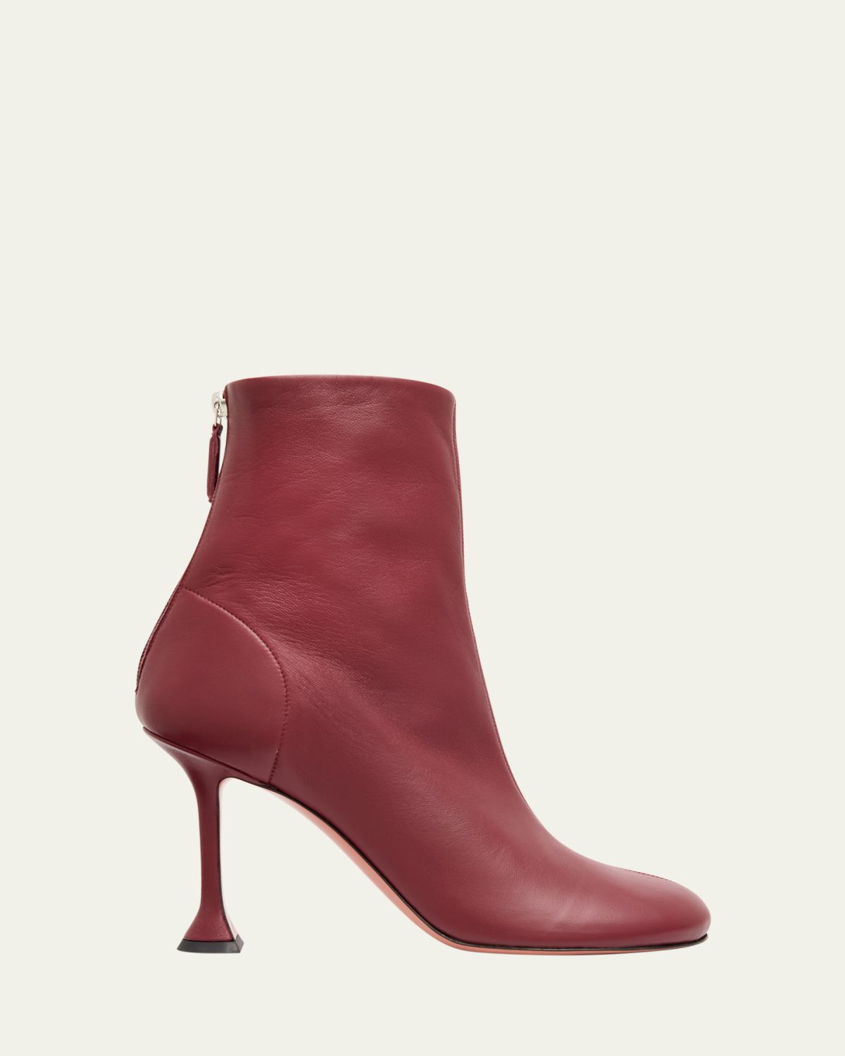 Amina Muaddi 95mm Iris Leather Booties