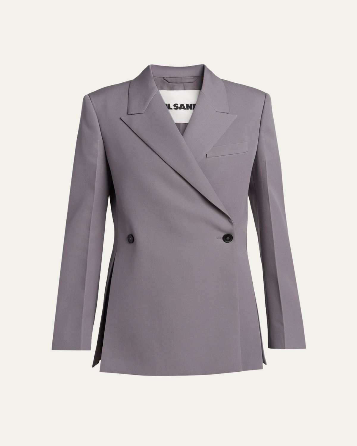 Jil Sander Side Slits Double-Breasted Blazer Jacket
