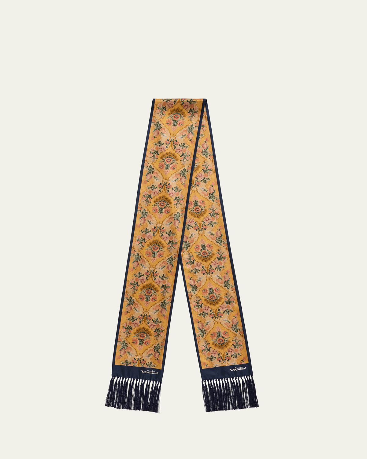Valentino Garavani Men's Après L'Hiver Silk Fringe Bandeau Scarf