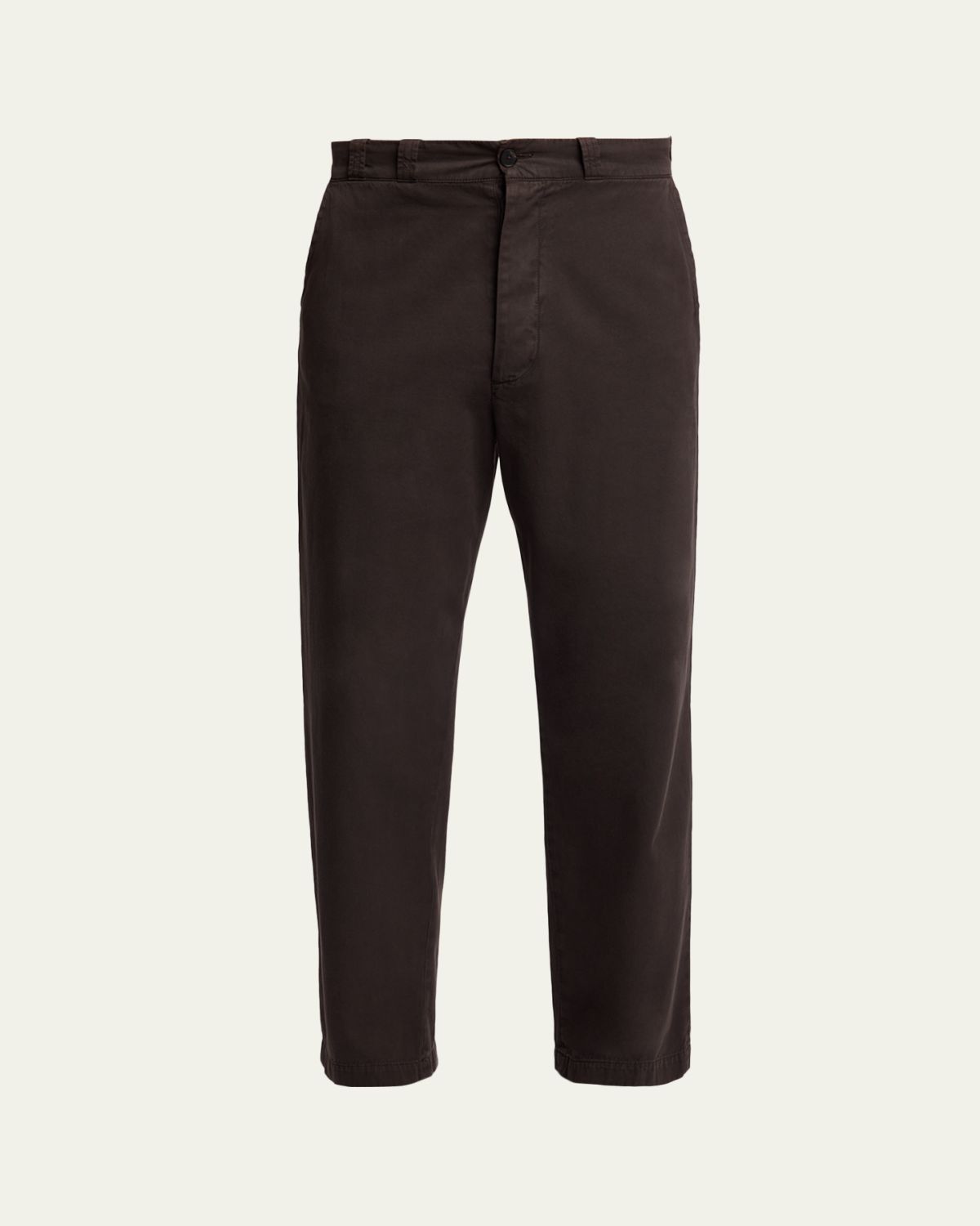 THE ROW Men 's Ottis Cotton and Cashmere Straight-Leg Chino Pants