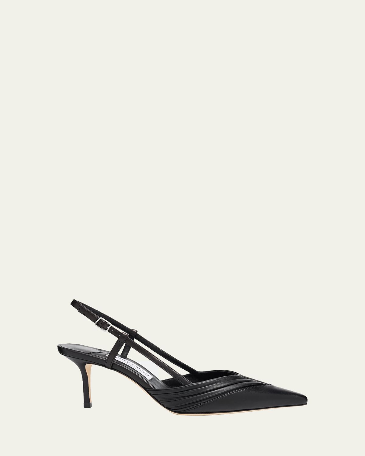Jimmy Choo Afia 65 Leather Slingback Pumps