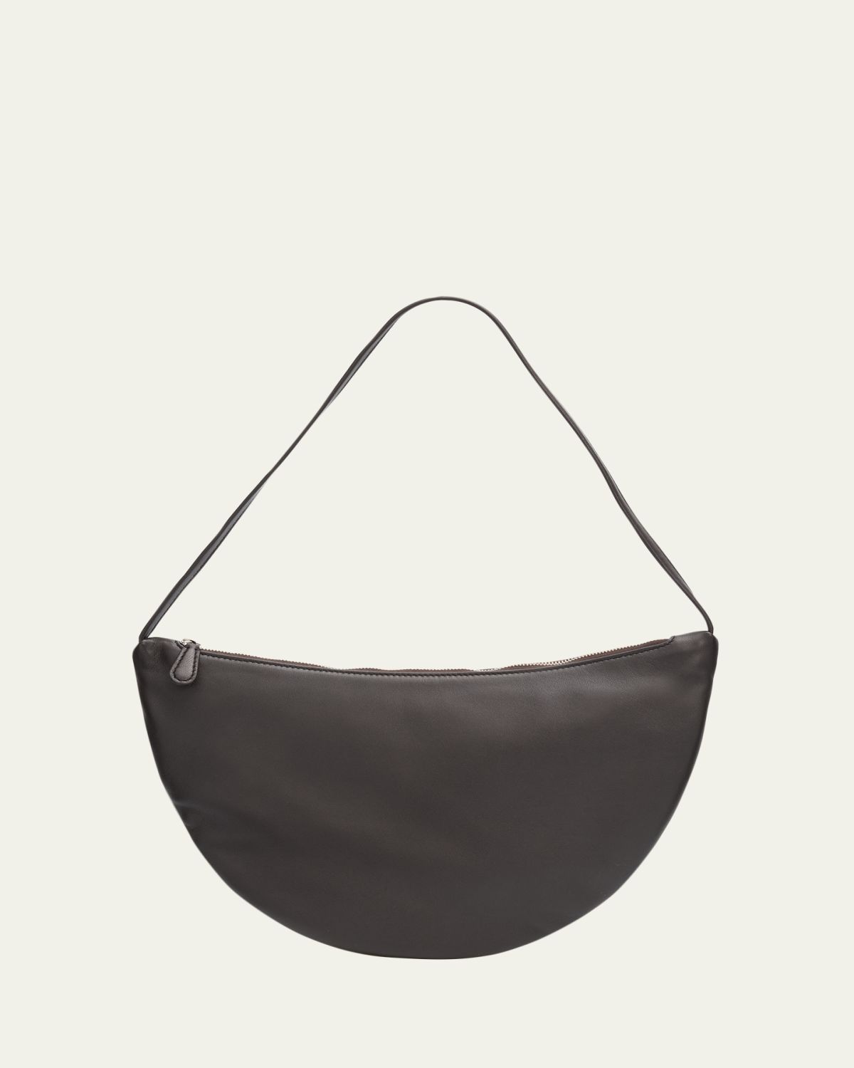 THE ROW Izzy Small Crescent Shoulder Bag in Leather