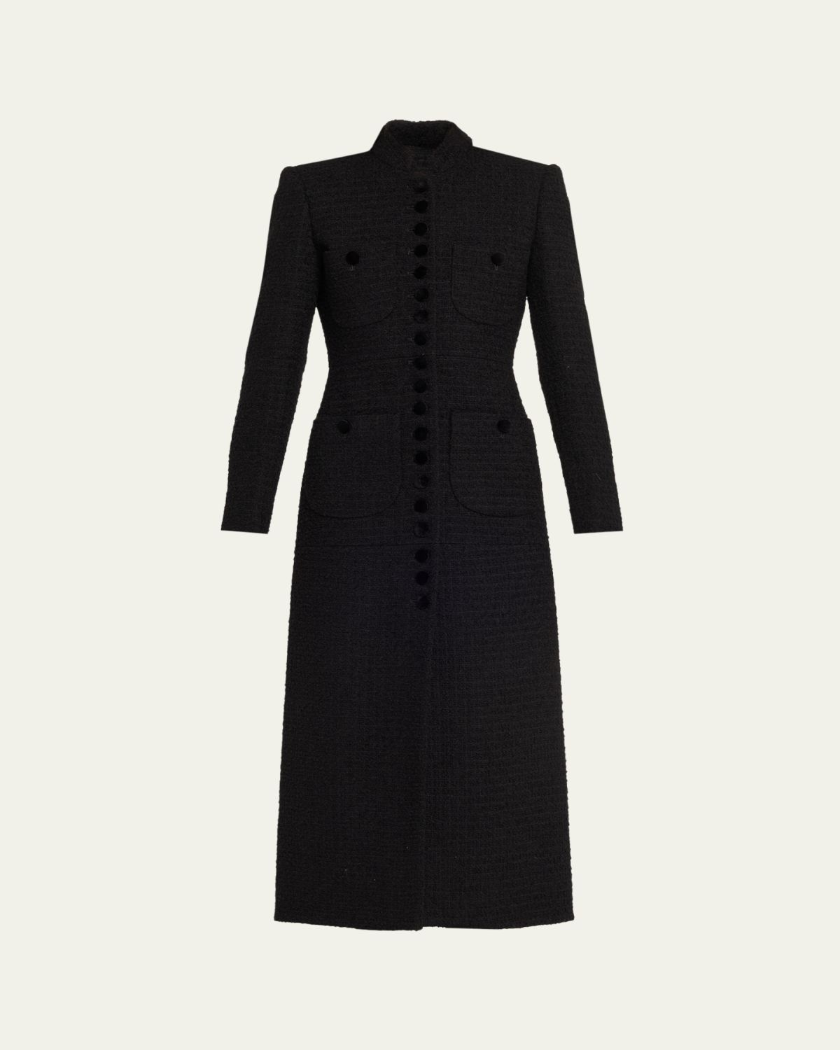 Liberowe Imperial Tweed Single-Breasted Coat