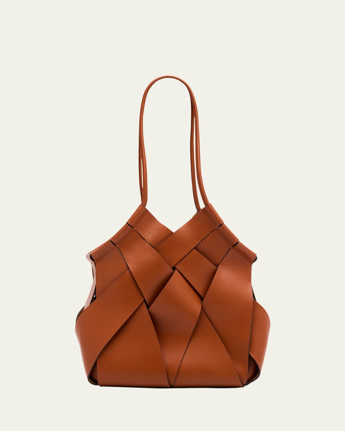Ulla Johnson Charlotte Woven Leather Shoulder Bag