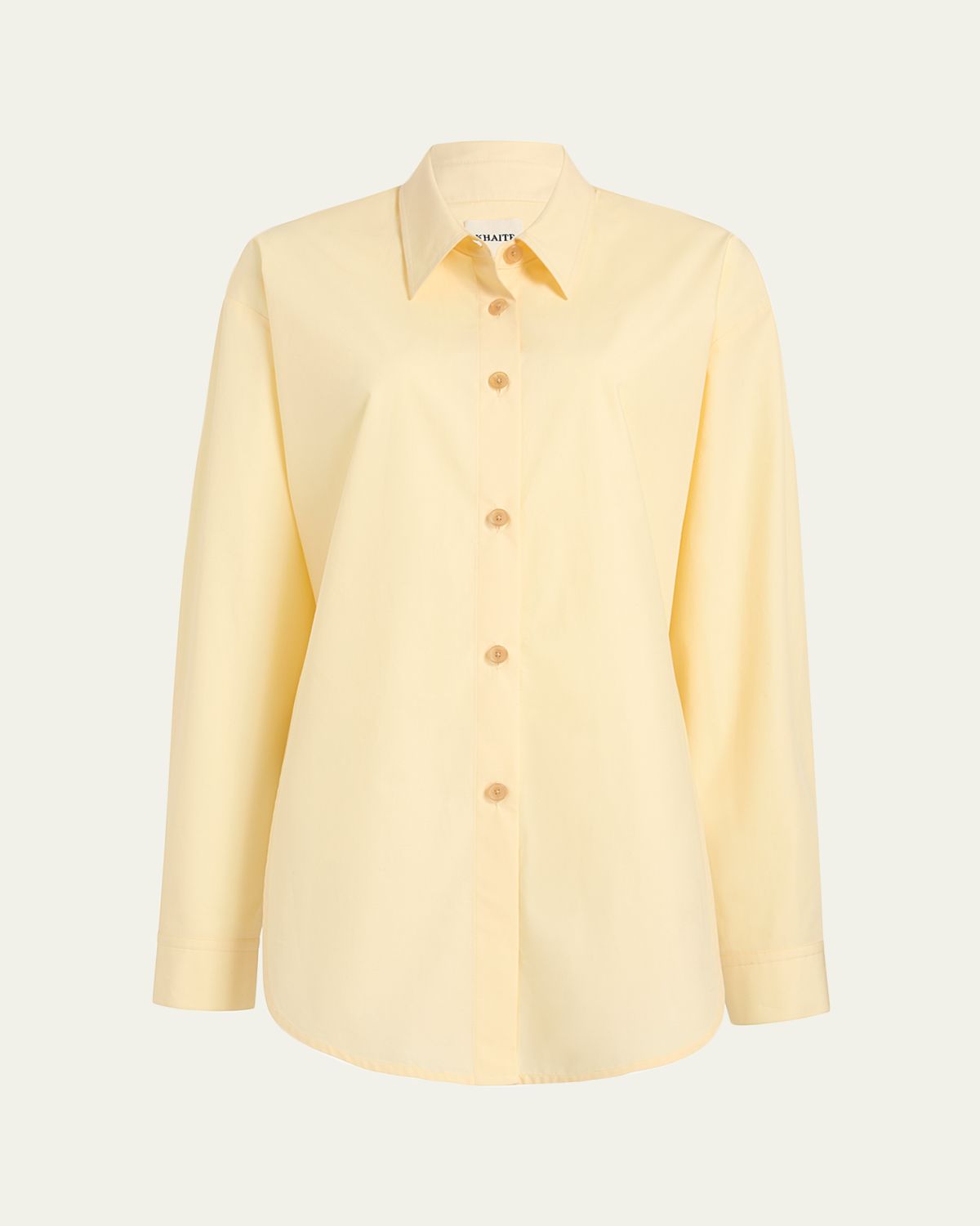 Khaite Goya Cotton Poplin Button-Down Top