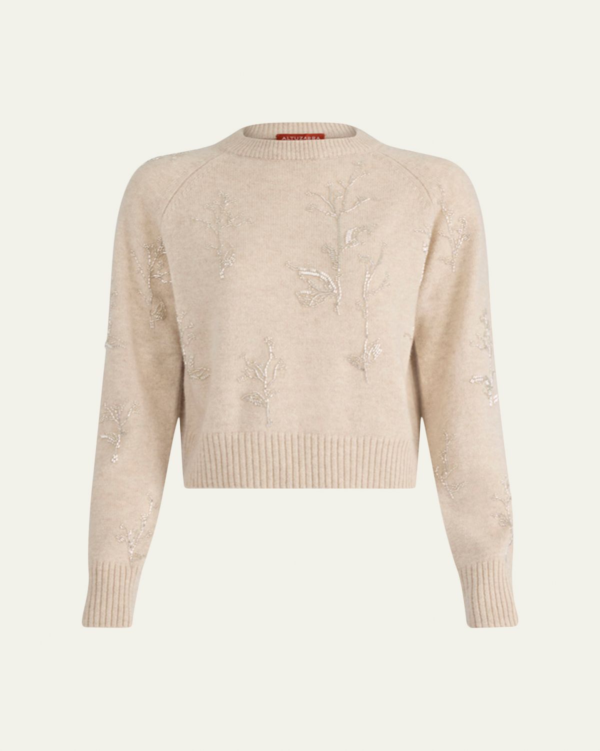 Altuzarra Paulie Beaded Crewneck Sweater