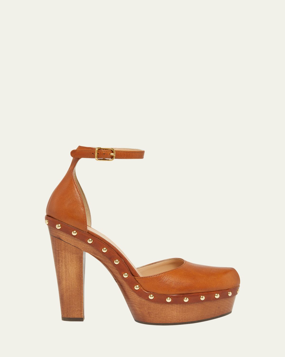 Chloe 130mm Lola Leather Platform Pumps