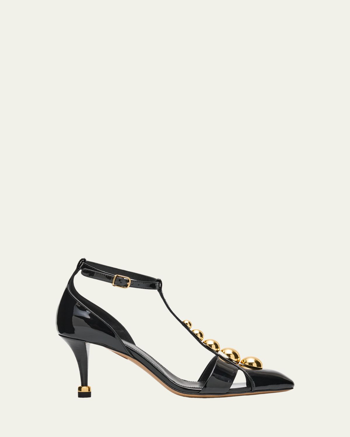 Chloe 70mm Cleia Studded Patent Leather Pumps