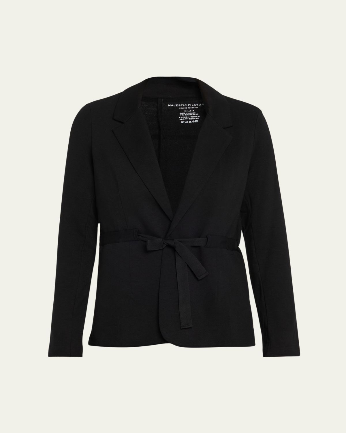 Majestic Filatures Wrap-Front French Terry Blazer