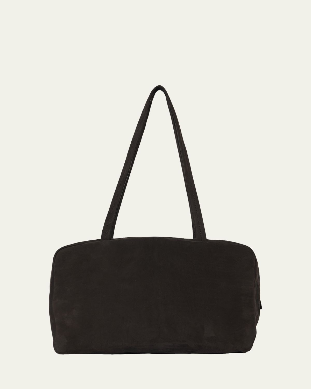 THE ROW Astra Bowling Shoulder Bag in Suede