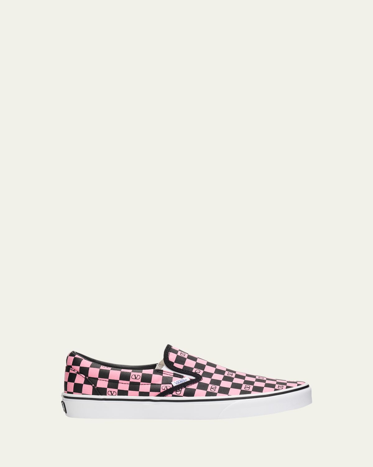 Valentino Garavani x Vans Men 's VLogo Checkerboard Classic Slip-On Sneakers