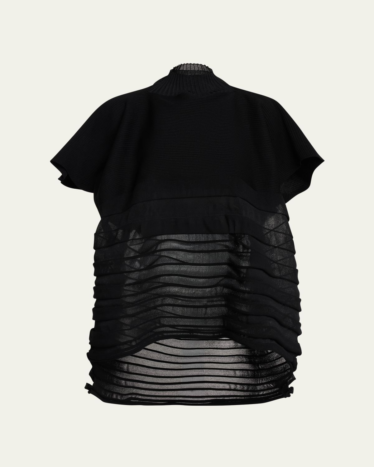 Issey Miyake Moving Sheer Knit Top